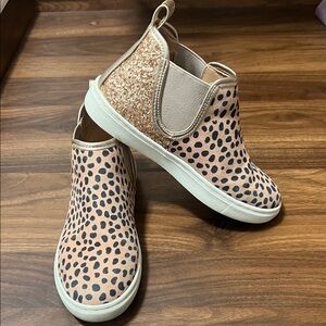 Dolce Vita Kids Sneakers with Leopard and Glitter